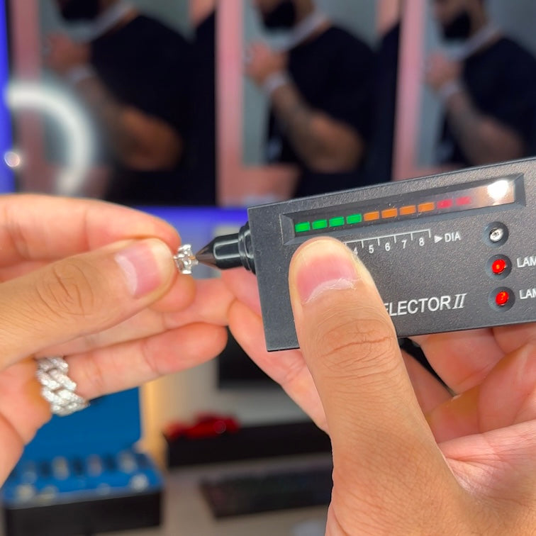 Square Moissanite Earrings 1ct